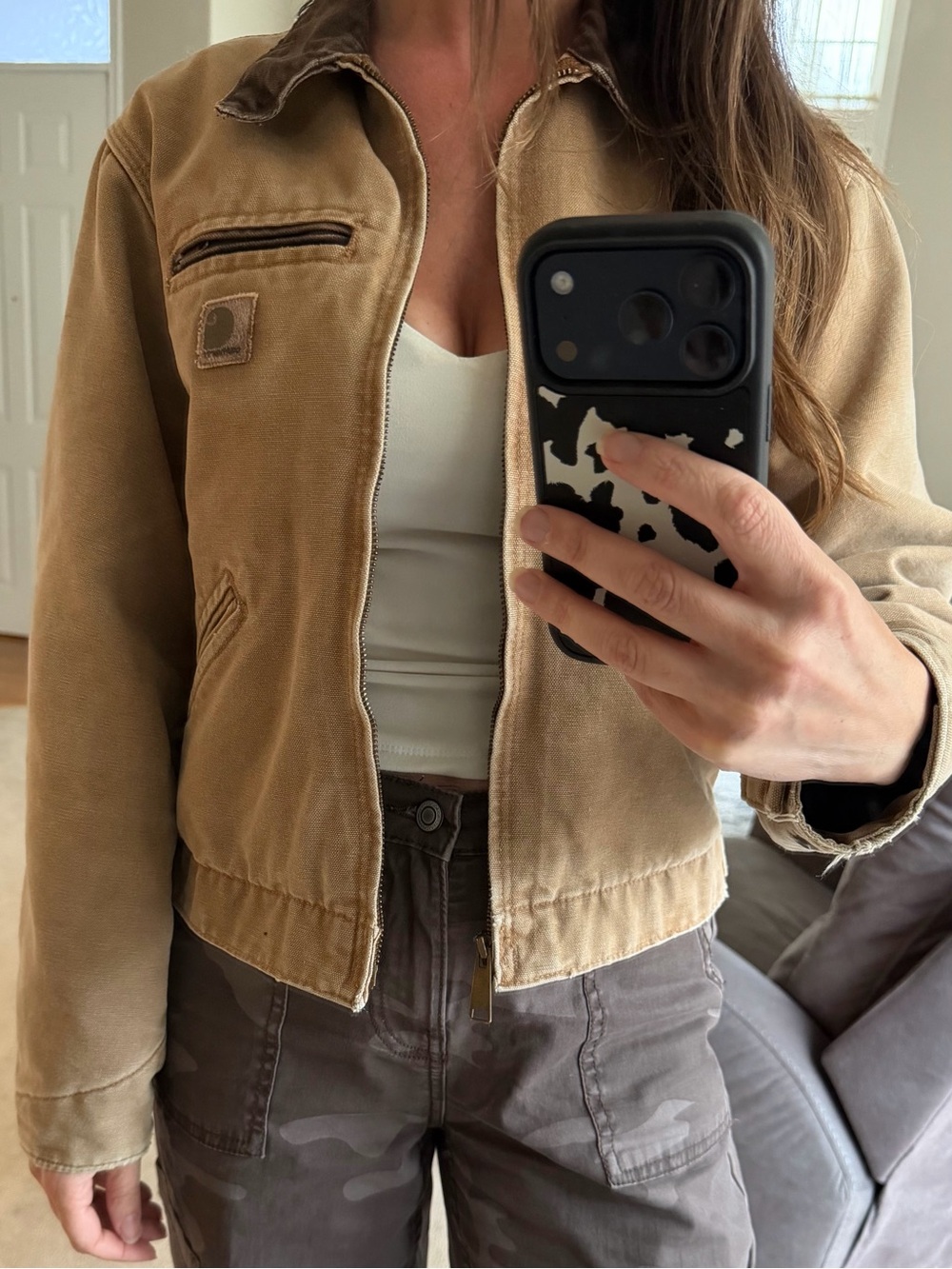 RARE Carhartt Vintage J97 Women’s Detroit Jacket (Youth L) Y2K Utility Workwear